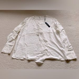 Cream Elie Tahari Xl blouse . New with tags .